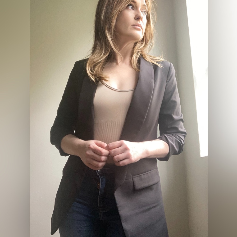 Slouchy blazer, Small, 3/4 sleeve